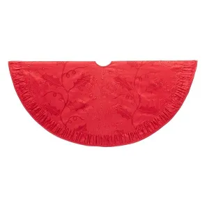 48" Holly Sequin Tree Skirt