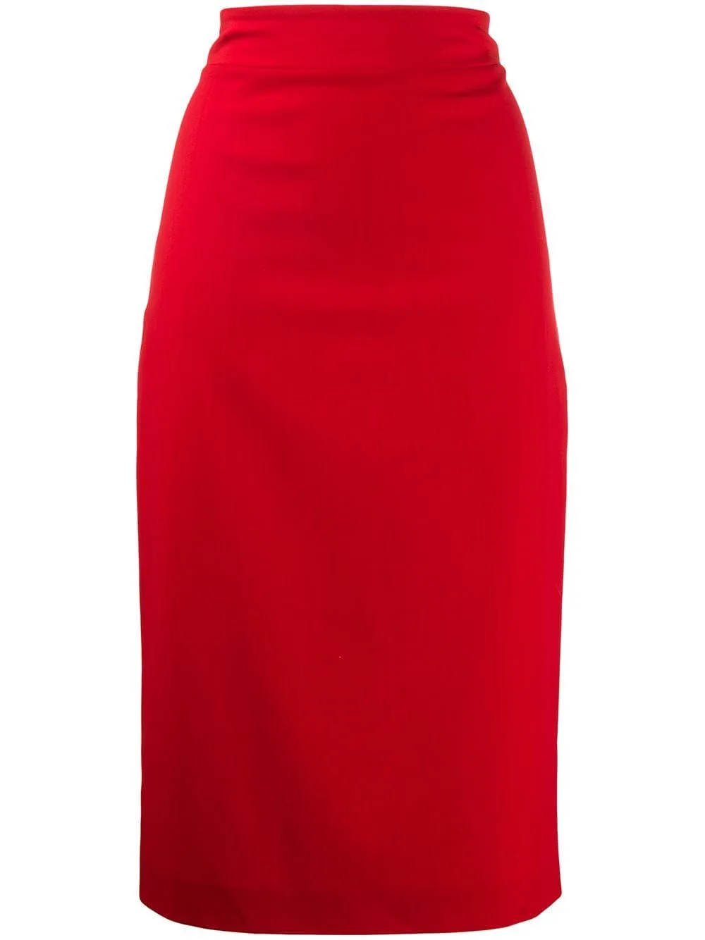 Blumarine Wool-Blend Midi Skirt