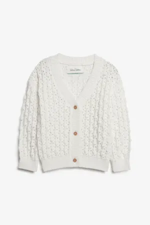 Cardigan en tricot coton, 2T-3T - Bébé fille