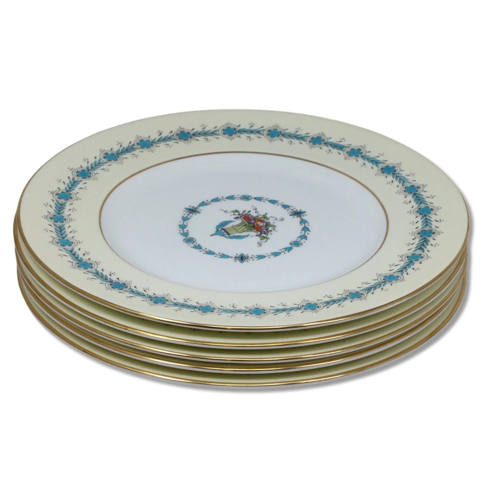 Coalport Queen Elizabeth Ivory 9448 Dinner Plate 10 3/4" Bone China 1940's
