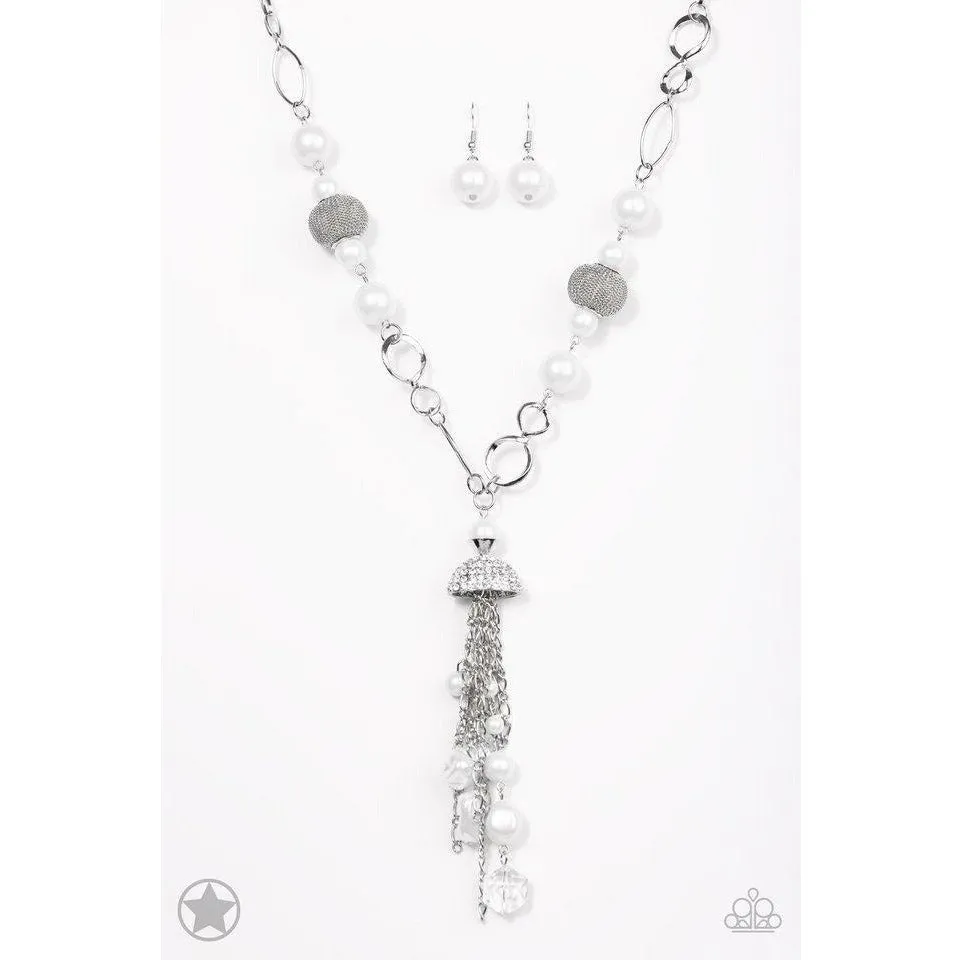 Designated Diva - White Necklace