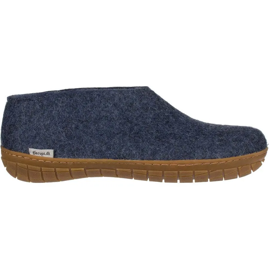Glerups - Shoe With Natural Rubber Honey Sole - Denim