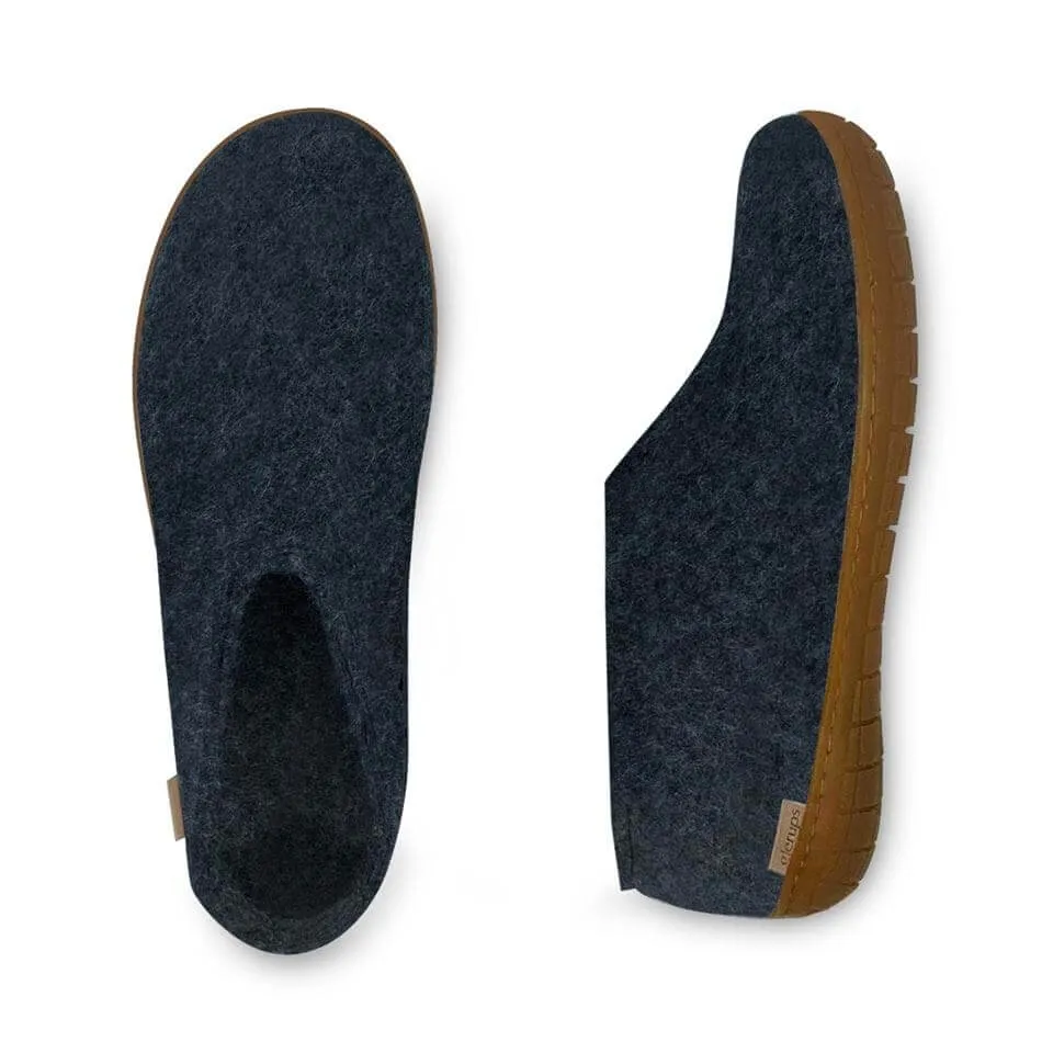 Glerups - Shoe With Natural Rubber Honey Sole - Denim