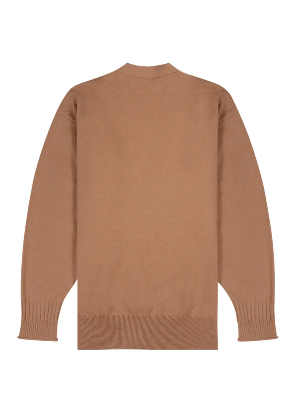 Iconic Merino Knit Cardigan (Caramel)