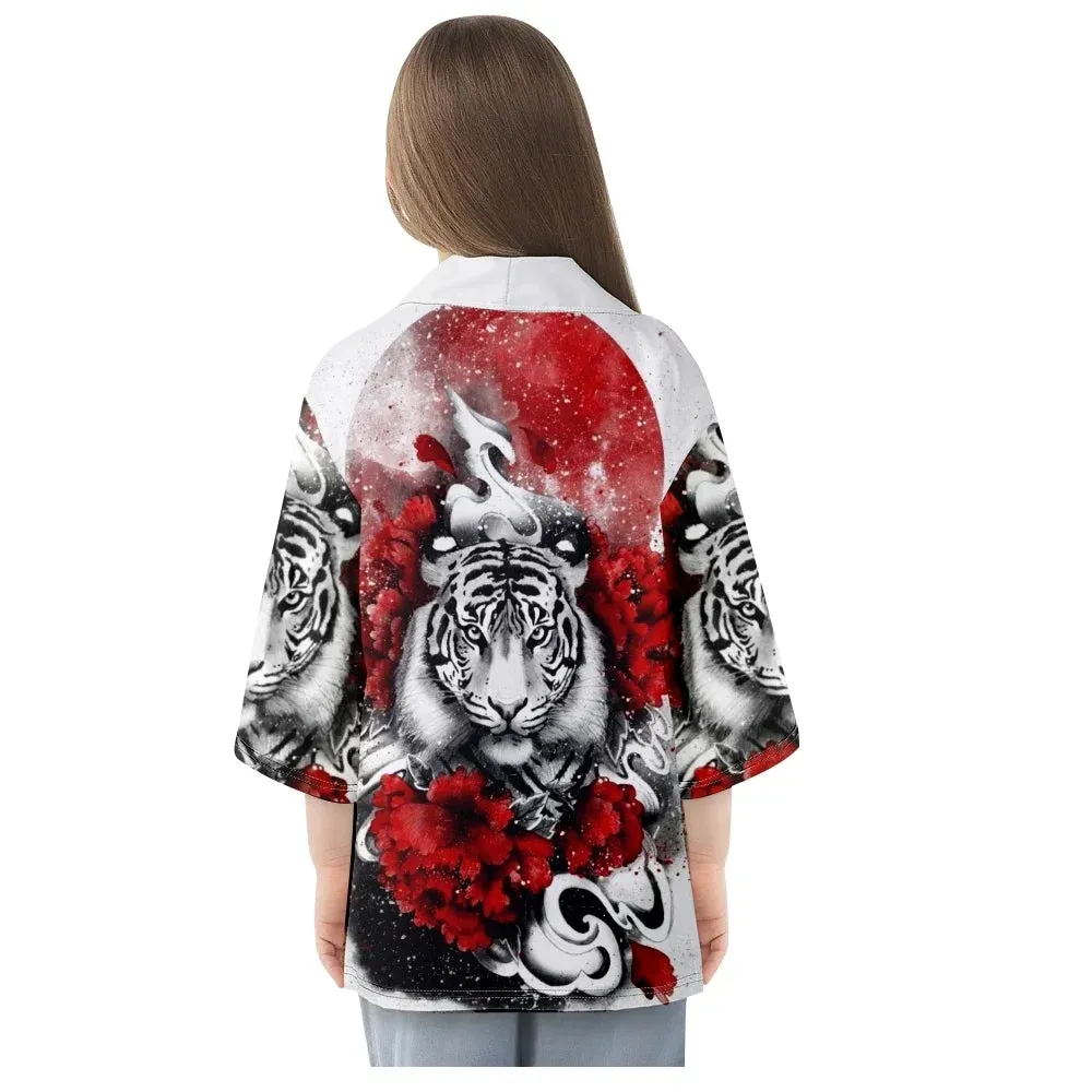Japanese Tiger Print Cardigan
