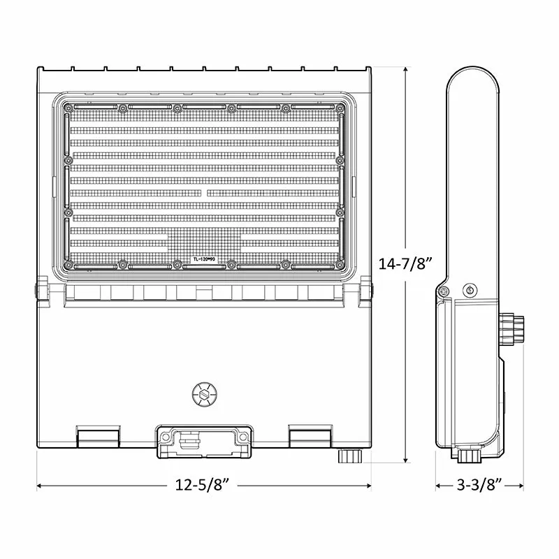 LED High Lumen Area/Parking Lot Light, Selectable Wattage 50/80/100/150, Selectable CCT, 120-277V, White Finish
