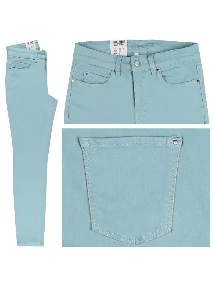 Mac S Dream 5402 0355 Chic Soft Turquoise Tiffany Blue Jeans 144R