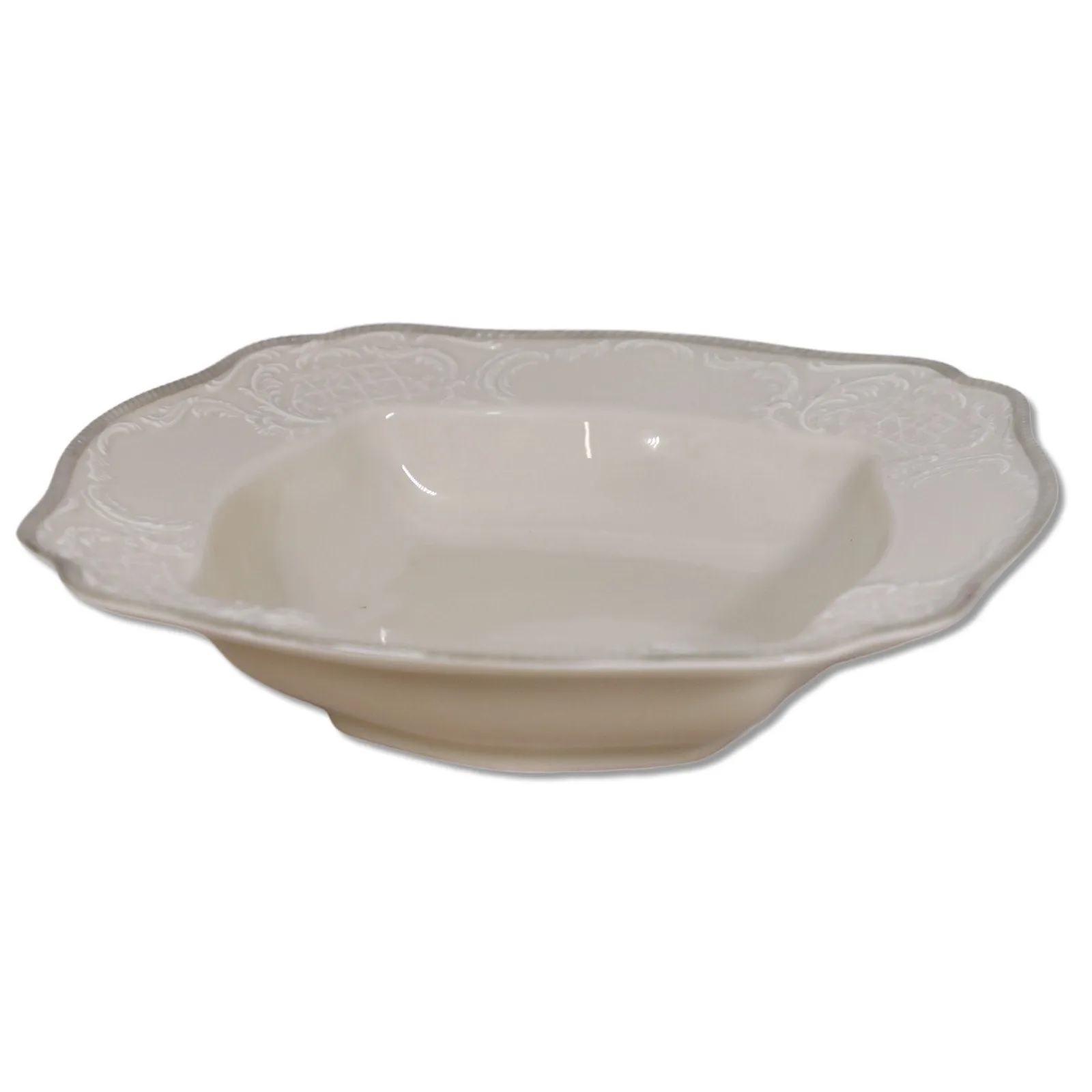 Rosenthal Sanssouci Ivory Green Trim R2343 11" Square Serving Bowl China 1941
