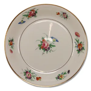 Syracuse Selma Soup Cereal Bowl 7 1/2" Old Ivory Floral Gold Trim Vintage USA