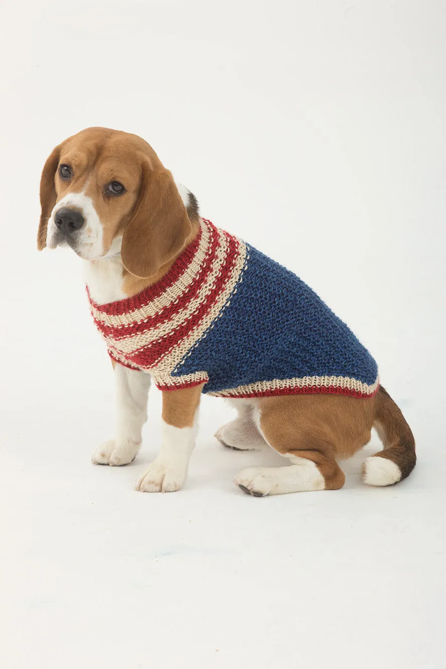 The Patriot Dog Sweater Pattern (Knit)