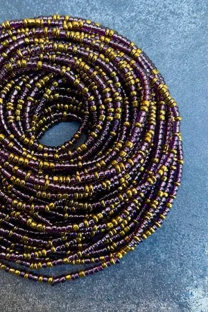Translucent Royal Amethyst Tie On Waist Beads
