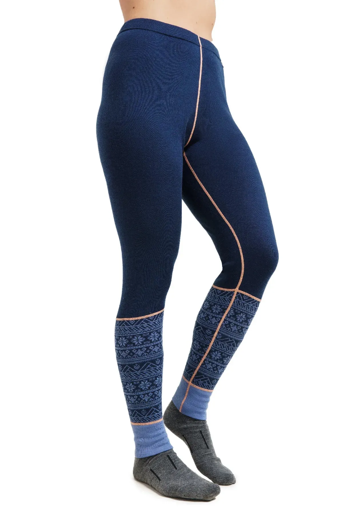 Women's Merino Pants 250 Nordic Tale Berry